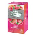 Ahmad Tea Peach &amp; Raspberry herbata 20 torebek